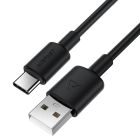 Кабель ACEFAST C25-04 USB-A to USB-C silicone charging data cable Black