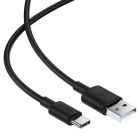 Кабель ACEFAST C25-04 USB-A to USB-C silicone charging data cable Black