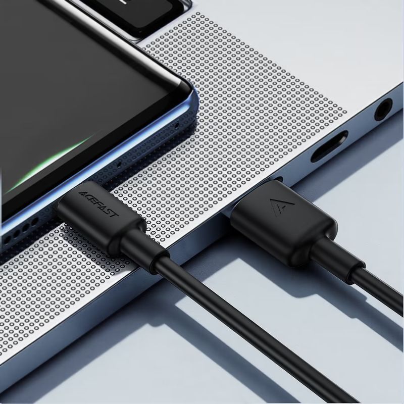 Кабель ACEFAST C25-04 USB-A to USB-C silicone charging data cable Black