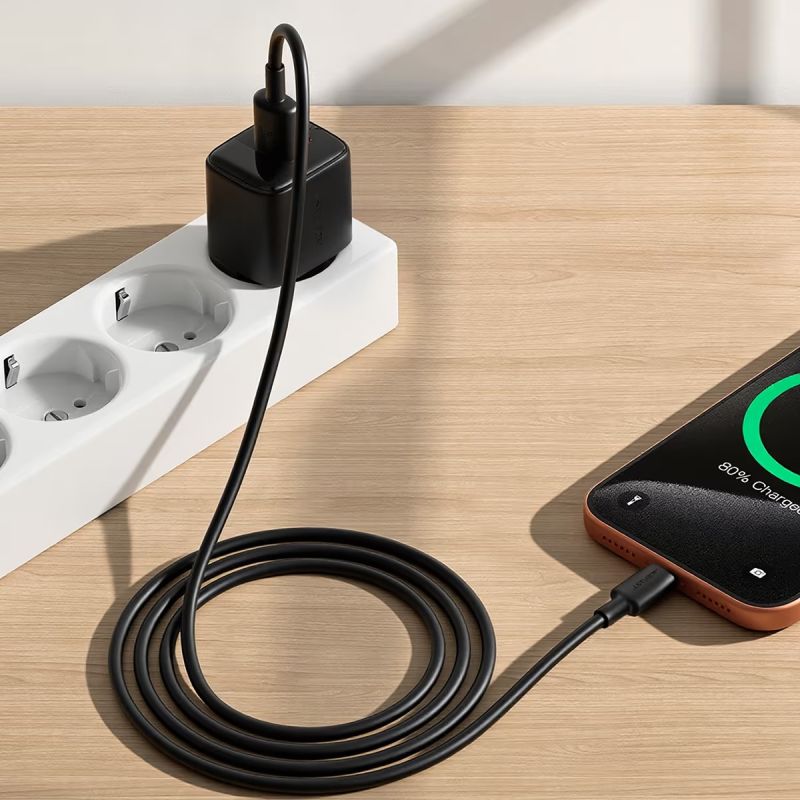 Кабель ACEFAST C25-04 USB-A to USB-C silicone charging data cable Black