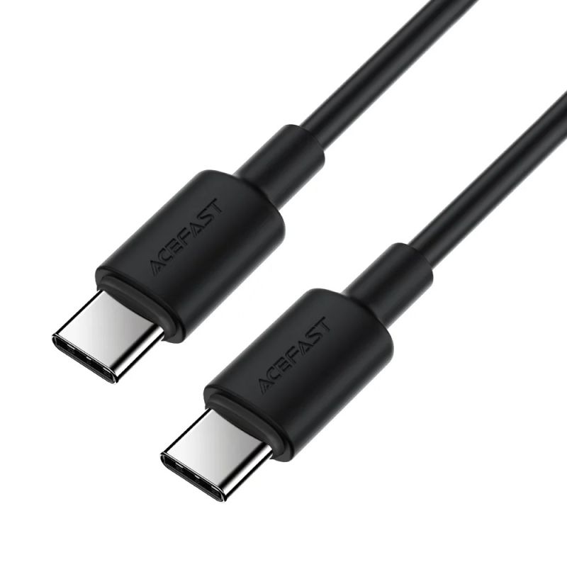 Кабель ACEFAST C25-03 USB-C to USB-C silicone charging data cable Black