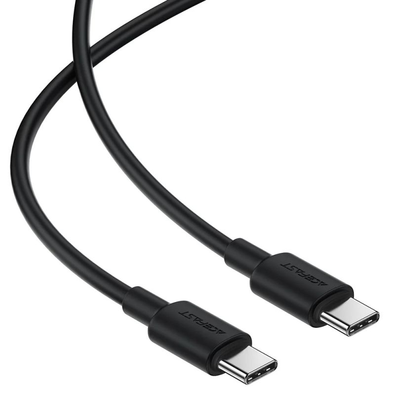 Кабель ACEFAST C25-03 USB-C to USB-C silicone charging data cable Black