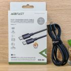 Кабель ACEFAST C25-03 USB-C to USB-C silicone charging data cable Black