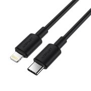 Кабель ACEFAST C25-01 USB-C to L silicone charging data cable Black