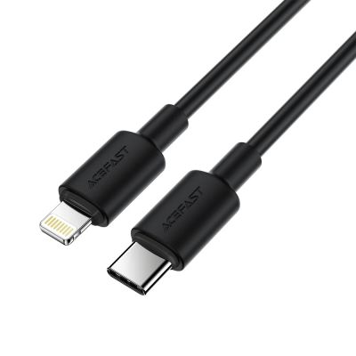 Кабель ACEFAST C25-01 USB-C to L silicone charging data cable Black