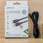 Кабель ACEFAST C25-01 USB-C to L silicone charging data cable Black