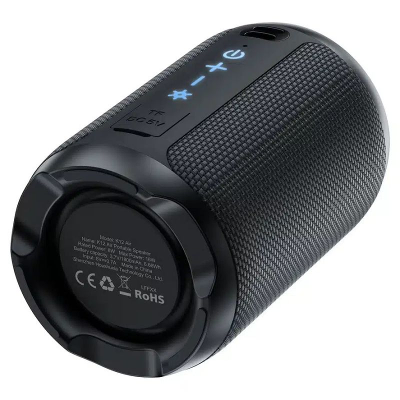 Портативна колонка ACEFAST K12 Air portable speaker, 8W, IPX4, Black