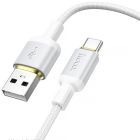 Кабель HOCO X128 Benefit charging data cable Type-C White