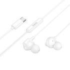 Навушники дротові HOCO M117 Victory universal digital earphones with microphone (Type-C) White