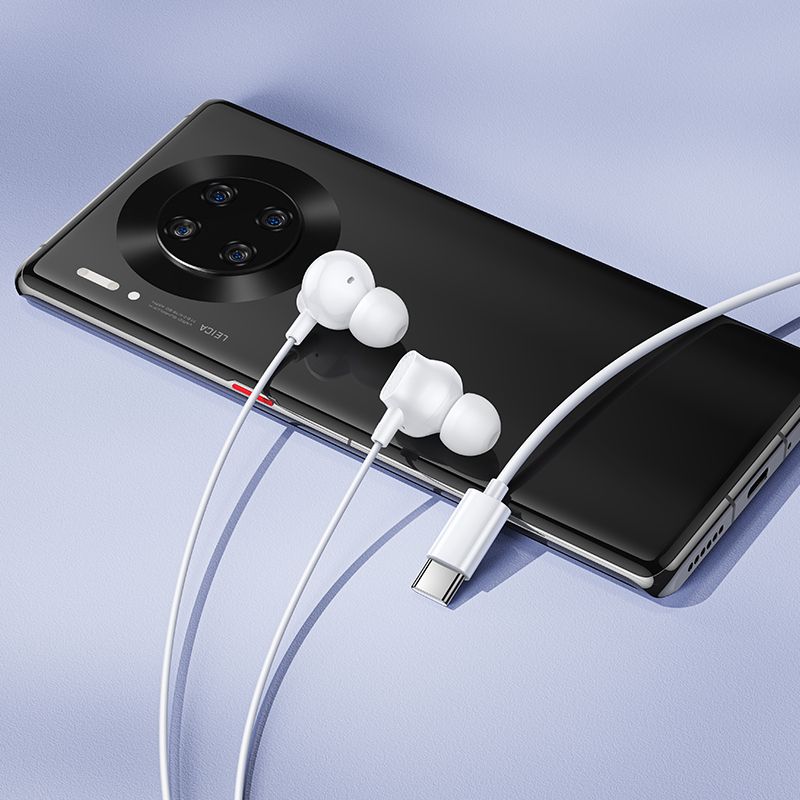 Навушники дротові HOCO M117 Victory universal digital earphones with microphone (Type-C) White
