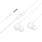Навушники дротові HOCO M117 Victory universal earphones with microphone (3.5mm) White