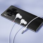 Навушники дротові HOCO M117 Victory universal earphones with microphone (3.5mm) White