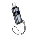 Перехідник HOCO UA36B C male to USB female OTG transparent adapter Black