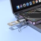 Перехідник HOCO UA36B C male to USB female OTG transparent adapter Black