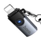 Перехідник HOCO UA36B C male to USB female OTG transparent adapter Black