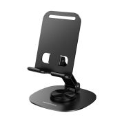 Тримач для телефона BOROFONE BH138 Fit metal folding desktop stand Black