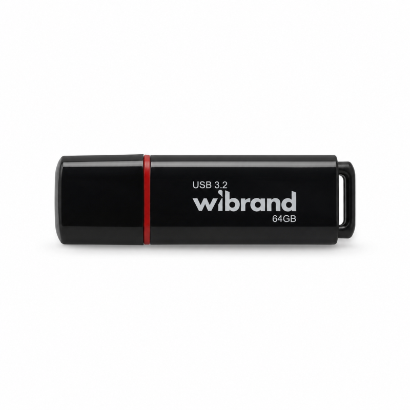 Флеш-накопичувач Wibrand USB 3.2 Gen1 Scarab 64GB Black