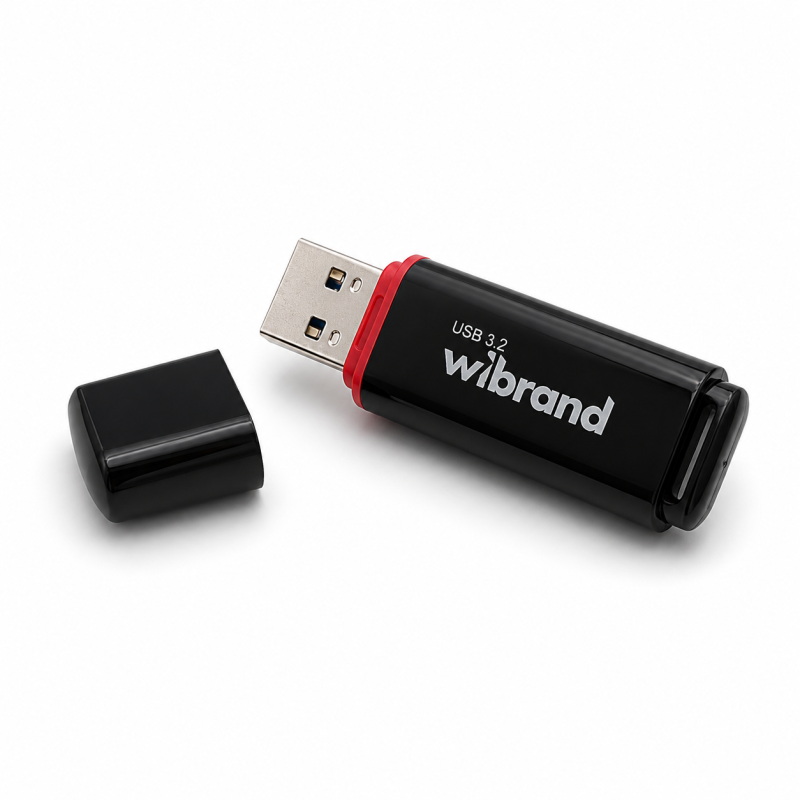 Флеш-накопичувач Wibrand USB 3.2 Gen1 Scarab 64GB Black