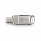 Флеш-накопичувач Wibrand USB 3.2 Gen1 Bee 64GB USB Type-A/USB Type-C Silver