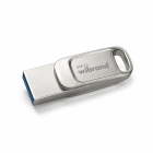 Флеш-накопичувач Wibrand USB 3.2 Gen1 Bee 64GB USB Type-A/USB Type-C Silver