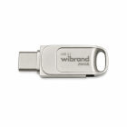 Флеш-накопичувач Wibrand USB 3.2 Gen1 Bee 256GB USB Type-A/USB Type-C Silver