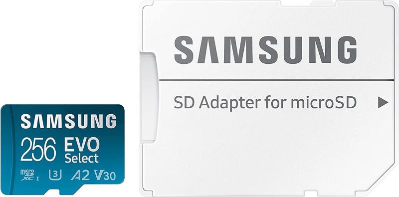 Карта пам'яті microSDXC (UHS-І U3) Samsung EVO Select 256Gb class 10 A2 V30 (R130MB/s, W30MB/s) (adapter SD)