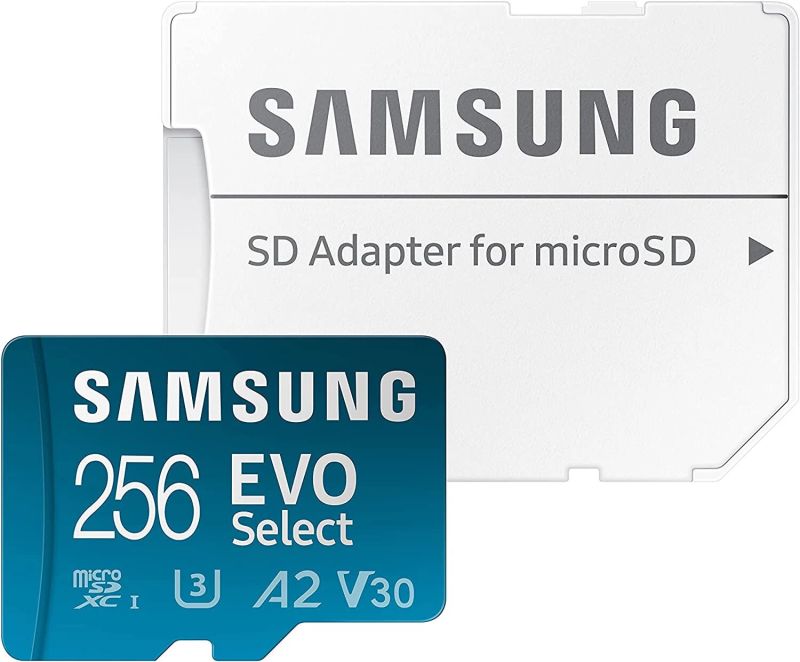 Карта пам'яті microSDXC (UHS-І U3) Samsung EVO Select 256Gb class 10 A2 V30 (R130MB/s, W30MB/s) (adapter SD)