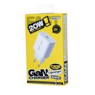 Мережевий зарядний пристрій REMAX Huiying GaN Fast Charging Charger  CA08(C20W) EU-white