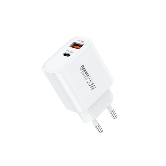 Мережевий зарядний пристрій REMAX Kiddy Series 20W A+C Fast Charger RP-U120 EU-White