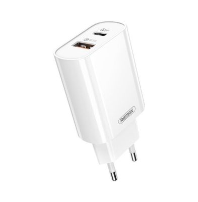 Мережевий зарядний пристрій REMAX Jane Series QC3.0+PD 20W GaN Fast Charger  RP-U37 EU-White