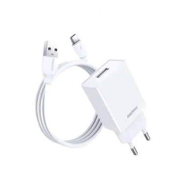 Мережевий зарядний пристрій з кабелем REMAX Kiddy Series 2.4A RP-Charger Set with Cable U95 Type-C
