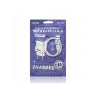 Мережевий зарядний пристрій з кабелем REMAX Kiddy Series 2.4A RP-Charger Set with Cable U95 Type-C
