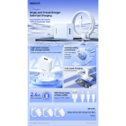 Мережевий зарядний пристрій з кабелем REMAX Kiddy Series 2.4A RP-Charger Set with Cable U95 IPH