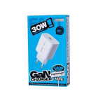 Мережевий зарядний пристрій REMAX Huiying GaN Fast Charging Charger CA09(C30W) EU-white