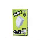Мережевий зарядний пристрій REMAX Huiying GaN Fast Charging Charger  CA10(C40W) EU-white
