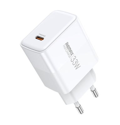 Мережевий зарядний пристрій REMAX Kiddy Series 33W 1C Fast Charger RP-U121 EU-White