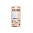 Мережевий зарядний пристрій REMAX Kiddy Series 33W 1C Fast Charger RP-U121 EU-White
