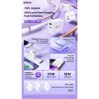 Мережевий зарядний пристрій REMAX Kiddy Series 33W A+C Fast Charger RP-U122 EU-White
