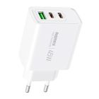 Мережевий зарядний пристрій REMAX Kiddy Series 45W 2C+1A Fast Charger RP-U139 EU-WHITE