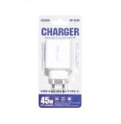 Мережевий зарядний пристрій REMAX Kiddy Series 45W 2C+1A Fast Charger RP-U139 EU-WHITE