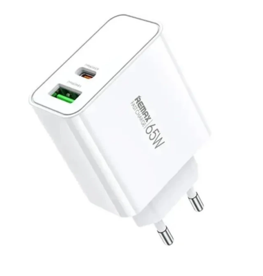 Мережевий зарядний пристрій REMAX Kiddy Series 65W A+C Fast Charger RP-U125 EU-White