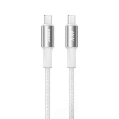 Кабель REMAX WindSpeed Series Fast charging aluminum alloy braided data cable 1.2M CB25/CB23  (C-C) 65W -  White