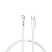 Кабель REMAX Chelectricy Series 65W PD Fast Charging Braided Data Cable  RC-C010 C-C White
