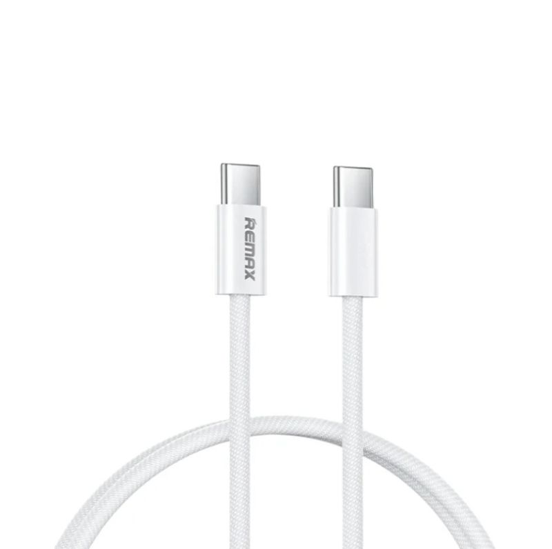 Кабель REMAX Chelectricy Series 65W PD Fast Charging Braided Data Cable  RC-C010 C-C White