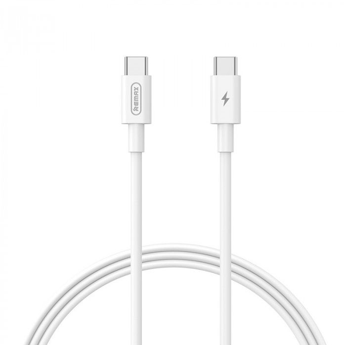 Кабель REMAX Marlik Series 65W PD Fast Charging Data Cable RC-C021 C-C 1M White