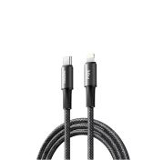 Кабель REMAX WindSpeed Series Fast charging aluminum alloy braided data cable CB25 (C-L)  30W - Black 1.2M