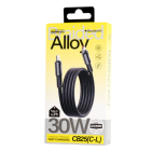 Кабель REMAX WindSpeed Series Fast charging aluminum alloy braided data cable CB25 (C-L)  30W - Black 1.2M
