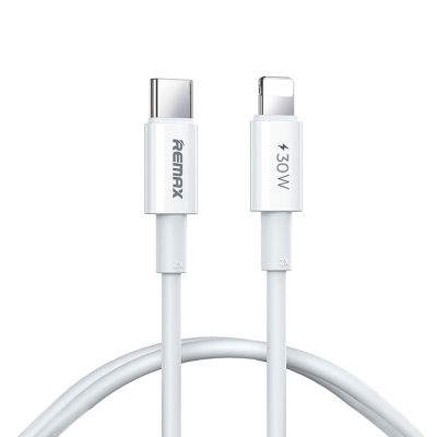 Кабель REMAX  Dofon Series 30W PD Fast Charging  Data Cable 1M RC-C026   (C-L) White