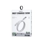 Кабель REMAX  Dofon Series 30W PD Fast Charging  Data Cable 1M RC-C026   (C-L) White
