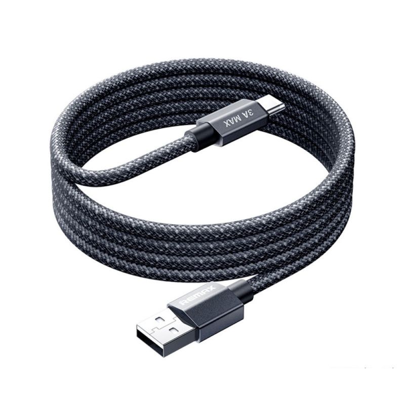 Кабель REMAX Phantom  aluminum alloy light fast charging braided data cable 1.2M CB01(A-C)